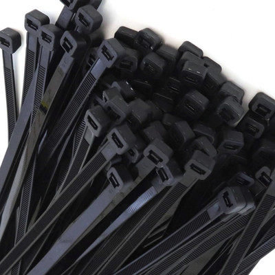 100-Pack Heavy Duty 14 Inches 120 Pound Cable Zip Tie down Strap Wire Nylon Wrap