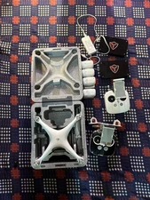 DJI Phantom 4 Pro 4K Camera Drone  w Batteries Case And Remote For Parts