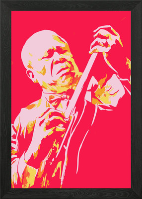 BB King Gerahmtes Wandbild Poster Leinwanddruck Bild