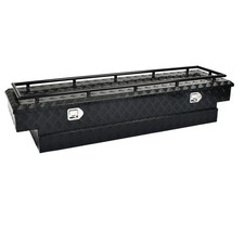 69 Inch Matte Black Heavy-wall Aluminum Truck Tool Box Wlow Profile Wrail 69 Inch Matte Black Heavy-wall Aluminum Truck Tool Box Wlow Profile Wrail