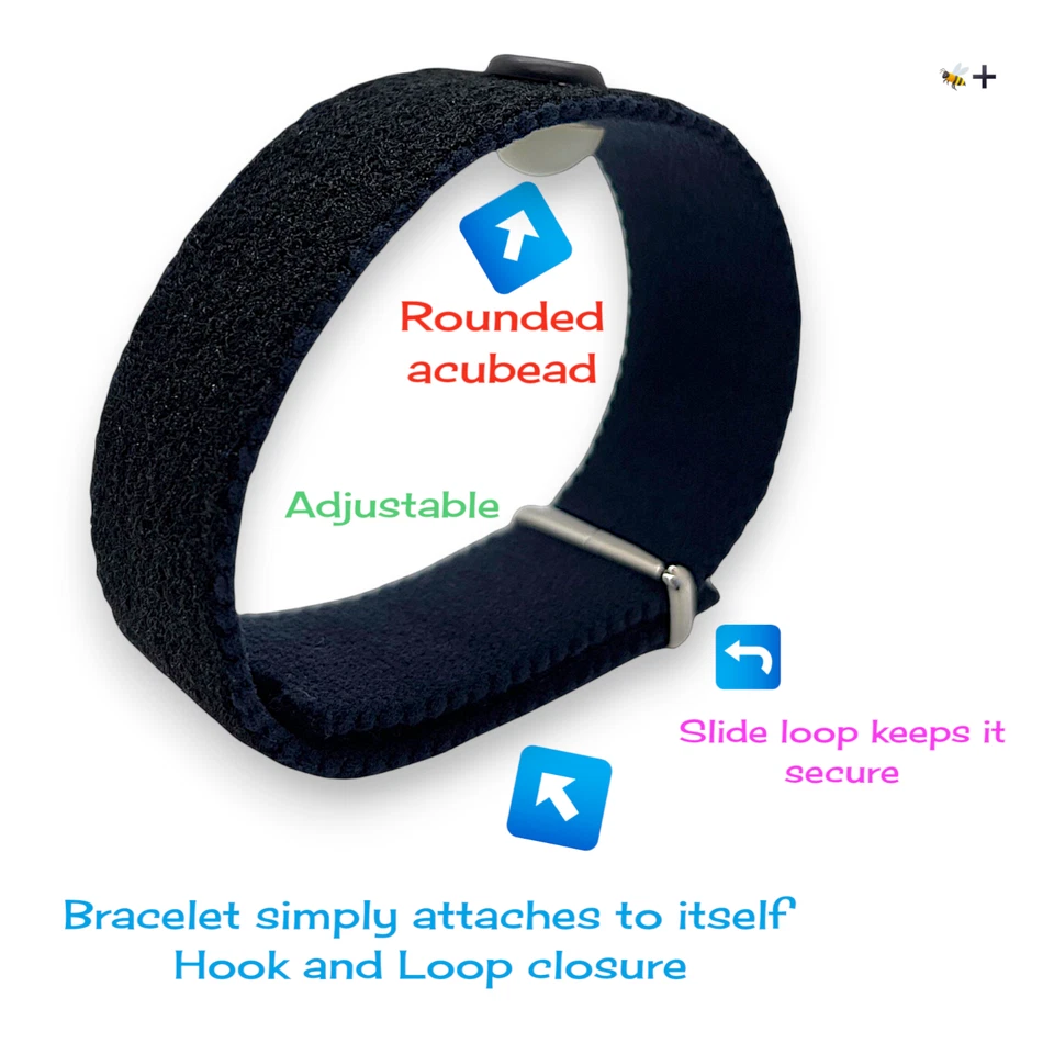 Pulsera Cooling Hot Flash - Soporte ajustable para menopausia - Equilibrio, estado de ánimo, tensión Foto 2 de 4