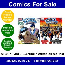 2000AD #216 217 - 2 comics VG/VG+