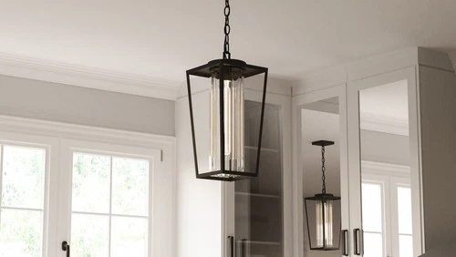 Quoizel JET1509 Jett 9"W Mini Pendant - Black - Picture 2 of 8