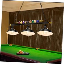 Adjustable Pool Table Lights for 7'-8' Billiard Light Hanging Black 3 Lights