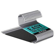 Pants Hangers | Open-Ended Metal Pants  Hangers, 15 Black Pant Hangers Non-slip