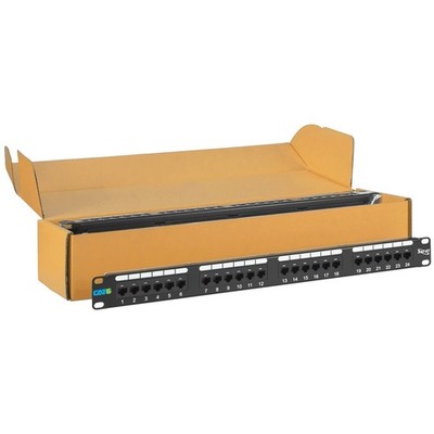 ICC PATCH PANEL CAT 6 24-PORT 1 RMS 6 PK ICMPP2460V UPC 633758092494