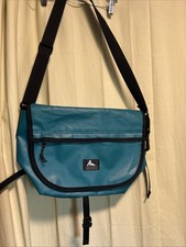 Vintage made in USA Gregory Messenger Crossbody Shelter-rite Tarpaulins Green