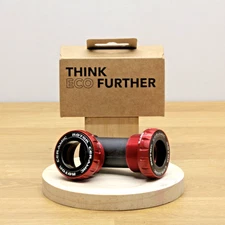 Rotor SABB2 Road Bottom Bracket - BSA 24mm- 68/73mm - Ceramic Bearing - Red