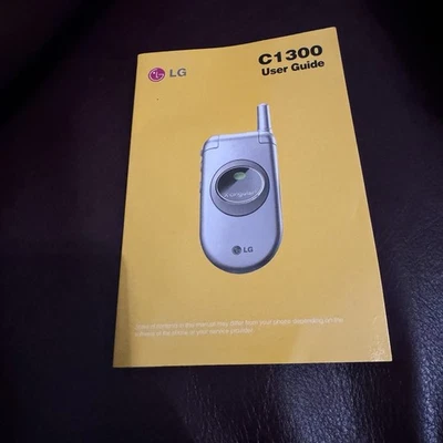 LG C1300 Cell Phone User Guide For Flip Phone - Image 1 of 2