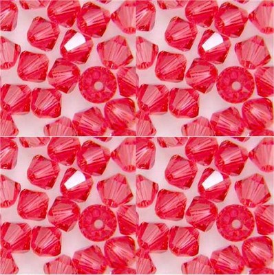 15 SWAROVSKI ZWEIKEGEL 8mm KRISTALL PERLEN PADPARADSCHA SATINIERT SUPER ANGEBOT