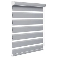 Changshade CUSTOM 85% Blackout Custom CUT Zebra Roller Shade Window Blinds 