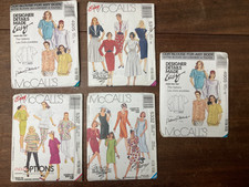 Five McCall's Vintage Sewing Patterns 1990-1991 - Five Patterns
