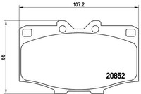 Brembo Bremsbelagsatz, Scheibenbremse P 83 006 FüR Toyota