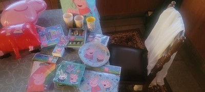 Peppa Pig Peppa Wutz Partyset Teller Becher Servietten Ballon Besteck