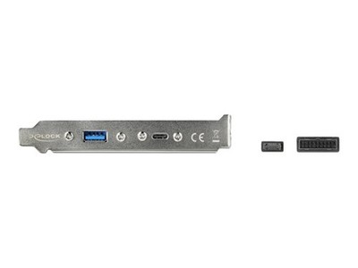 Delock USB 3.1 Slotboard with 1 x Type-C and 1 Typ-A Port Cable 89934