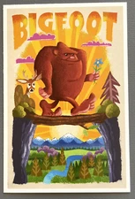 Big Foot - Lantern Press Postcard