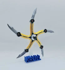 1980's Movie KRULL Glaive Style Prop Spinner With Stand