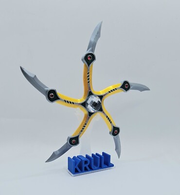 1980's Movie KRULL Glaive Style Prop Spinner With Stand