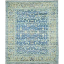 SAFAVIEH Valencia Collection VAL123M Blue / Multi Rug