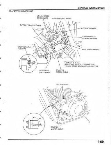 Honda VTX1300 VTX 1300 Service Repair Workshop Manual USB 2003 - 2009 - Photo 9 sur 11