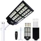 999000000lm Commercial Solar Street Light Outdoor Dusk-to-Dawn Road Lamp + Pole