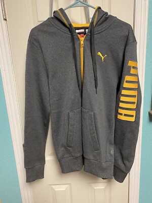 希少PUMA ジャージジャケット グレー/イエロー S 希少PUMA ジャージジャケット グレー/イエロー S