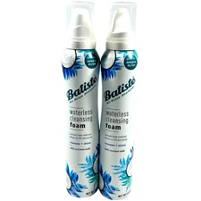 Batiste Waterless Cleansing Foam / Cleanse + Shine with Coconut Milk - 2 Pack
