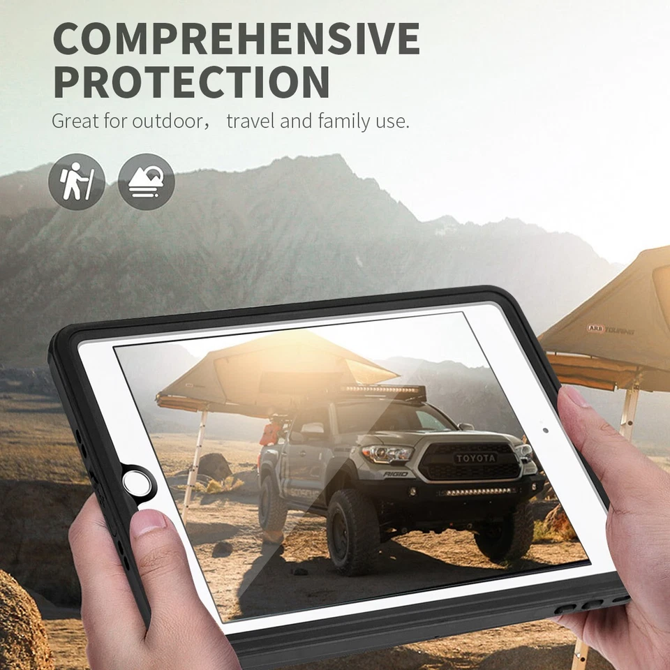 For iPad mini 5th 4 Waterproof Case Shockproof Underwater Cover Screen Protector - Image 4 of 4