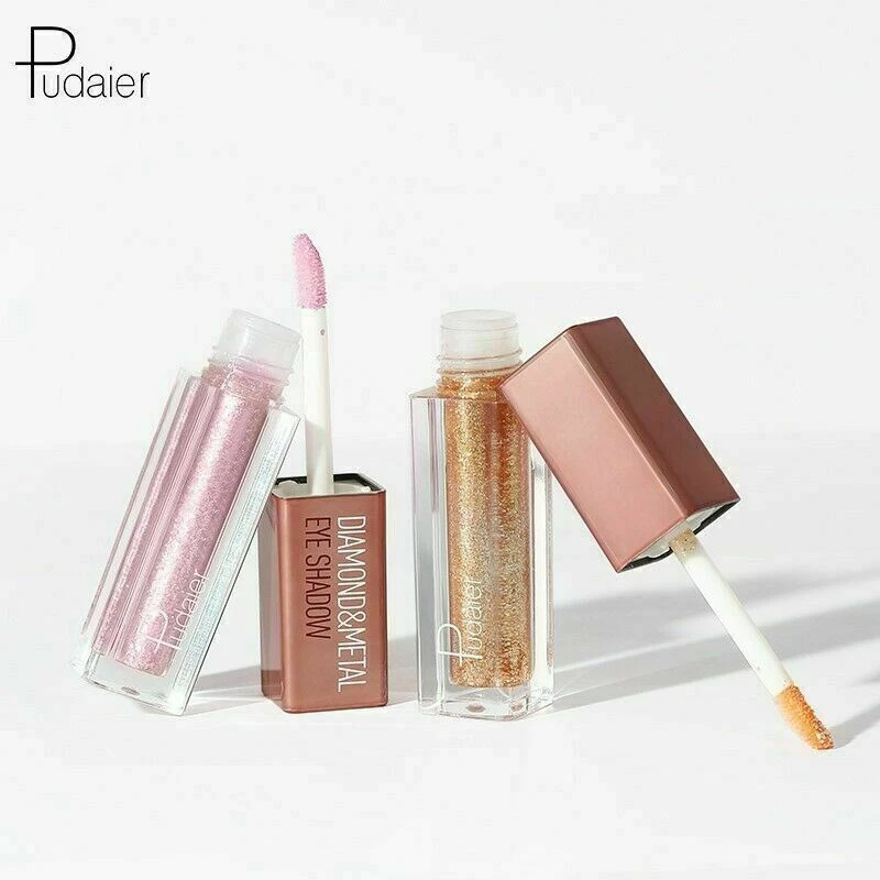 Pudaier Diamond Glitter Shimmer Metallic Sparkle Liquid EyeShadow Beauty Makeup - Image 4 of 4