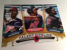2018 Bowman Talent Pipeline 5x7 Indians Nellie Rodriguez Bradley McKenzie /10