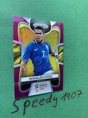 Panini PRIZM World Cup 2018 Russia Douglas Costa Purple #44/99 Brasilien Base