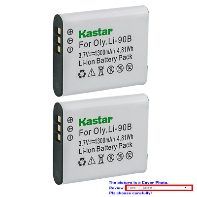 Kastar Replacement Battery for Olympus Genuine Li-90B Li-92B & OEM UC-90 LI-90C