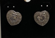 Exklusive Herz Magnetschmuck Kristall Ohrstecker silber ENERGETIX / MAGNETIX NEU