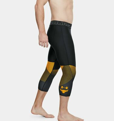 Under Armour Project Rock Vanish Men s SZ S 3/4 Leggings Pants 1321411-001
