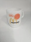 McDonalds Vintage Milk Glass Coffee Mug by Anchor Hocking Fire King Made in USA