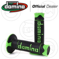 Paar 2 Handgriffe Domino Racing Schwarz/GrüN Off-Road Soft Grips 119Mm