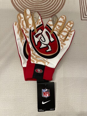 Nike NFLグローブ 49ers (諸事情:12/27以降配送) NIKE SAN FRANCISCO 49ERS STADIUM GLOVE BRAND NEW W/ TAGS SIZE