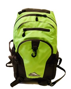 high sierra yellow backpack