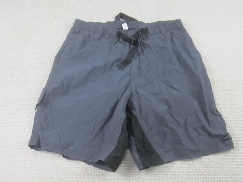 REI Shorts Mens 2XL XXL Gray Stretch Nylon Chino Hybrid Casual Flex w/Pockets