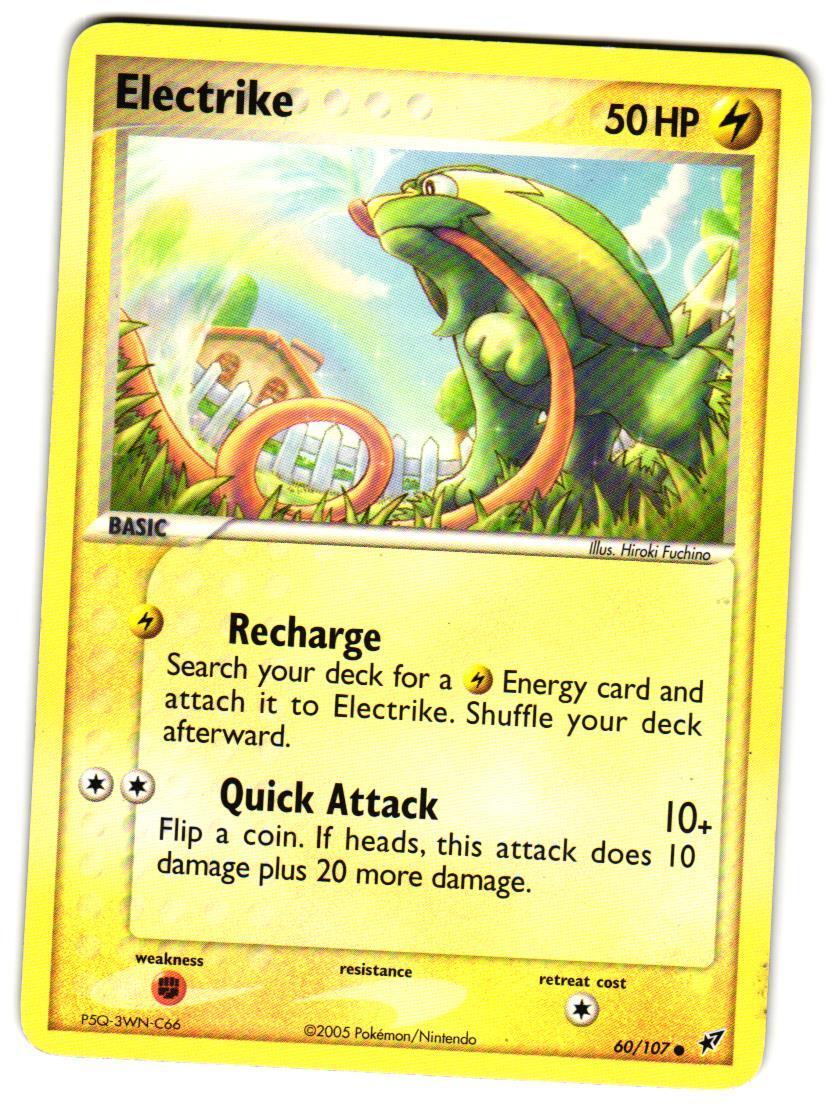 Pokemon Deoxys Electrike #060/107 LP Common
