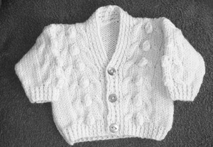baby silver cardigan