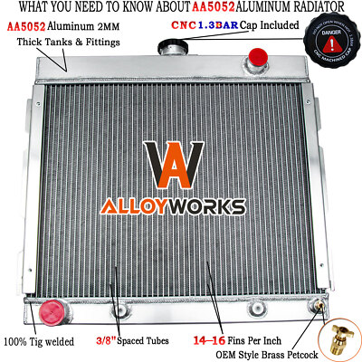 3 Row Radiator For 1970-72 Dodge Dart/Plymouth Duster Valiant Big Block V8