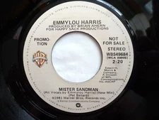 EMMYLOU HARRIS PROMO 45 RPM 7" VINYL - Mister Sandman