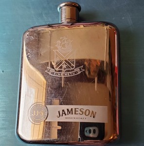 Vintage John Jameson Son Irish Whiskey Hip Flask Ebay