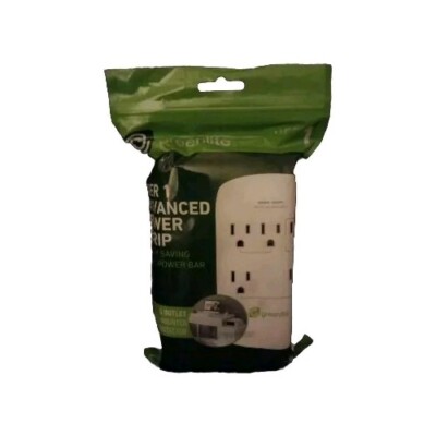 Greenlite 5 Outlet Tier 1 Advanced Power Strip Wall Mt Surge Protector