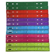 Transparent Color Plastic Rulers 12 in 30 cm Classroom Teacher School LOT OF 12
