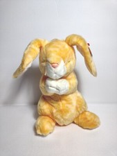 Ty 11" Beanie Babies 2000 GRACE The Praying Yellow Rabbit Plush Stuffed Animal 