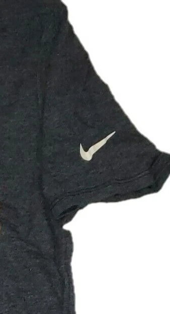 Ladies Dallas Cowboys Navy Heather Wordmark Star V Neck T Shirt By Nike - Image 3 of 4