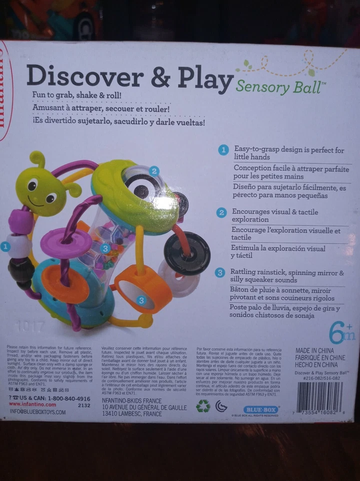 Infantino Sensory Discover and Play Sensory Ball - Image 3 of 3