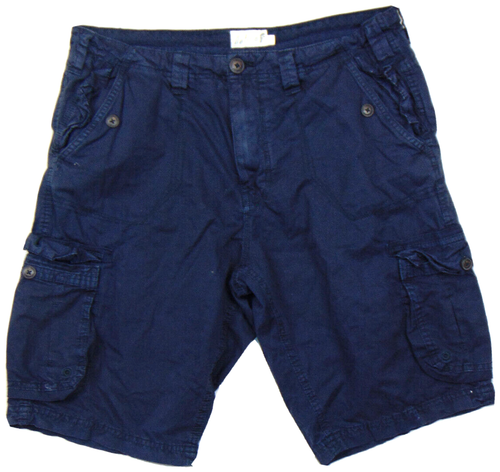 Onfire Mens Blue Cargo Shorts Large W34 